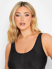 Yours Curve Black Tummy Control Unitard Swimsuit - Image 4 of 4