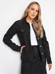 Long Tall Sally Black Denim 100% Cotton Jacket - Image 4 of 5