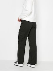 PixieGirl Petite Black Twill Loose Utility 100% Cotton Trousers - Image 3 of 4