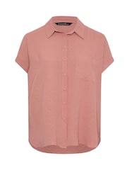 Yours Curve Pink Grown On Sleeve Blouse - Image 5 of 5