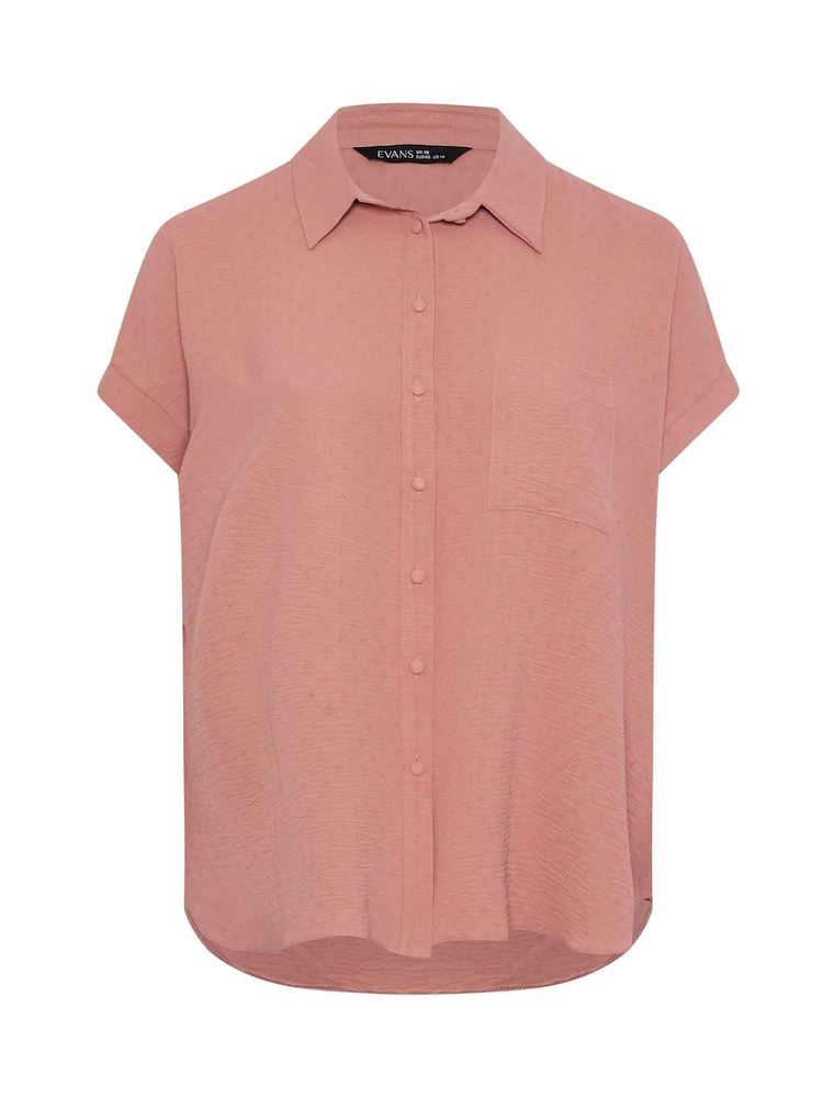 Yours Curve Pink Grown On Sleeve Blouse - Image 5 of 5