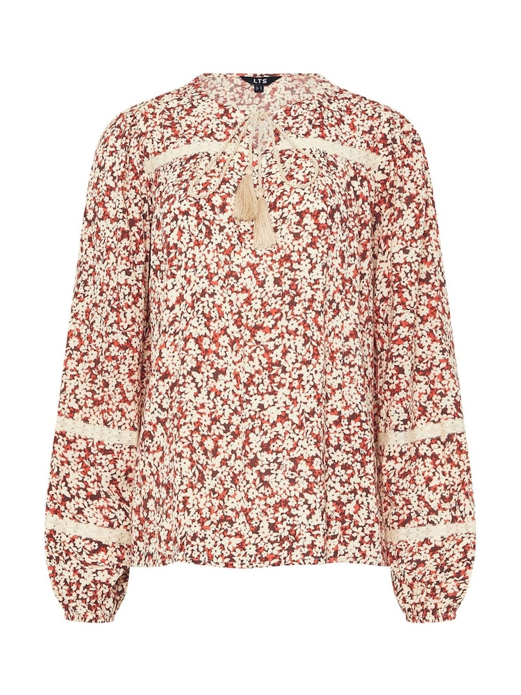 Long Tall Sally Pink Lace Insert Top - Image 4 of 4