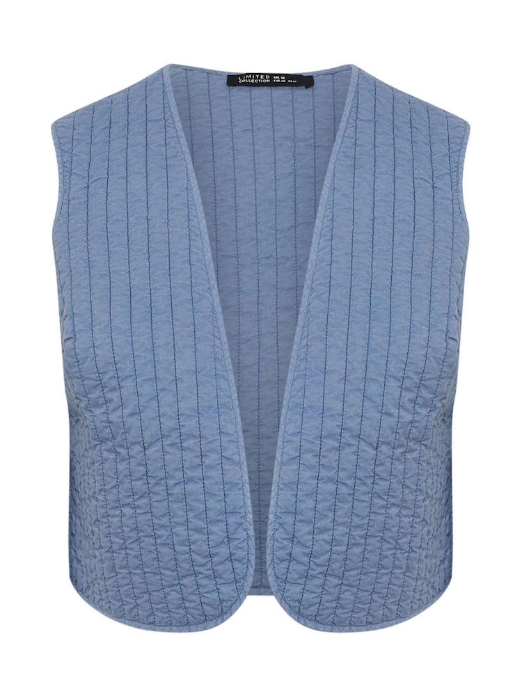 Yours Curve Blue Limited Woven 100% Cotton Jacket - Image 5 of 5