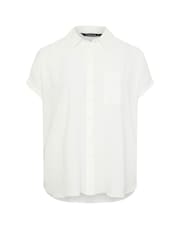 White - Yours Curve Grown On Sleeve Blouse - Image 5 of 5