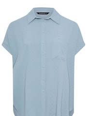 Azul - Blusa con manga superpuesta de Yours Curve - Imagen 5 de 5
