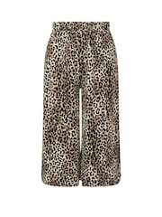 Yours Curve Brown Jersey Midaxi Culottes - Image 5 of 5
