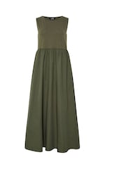 Зеленый - Платье миди из 100% хлопка без рукавов Long Tall Sally - Image 6 of 6