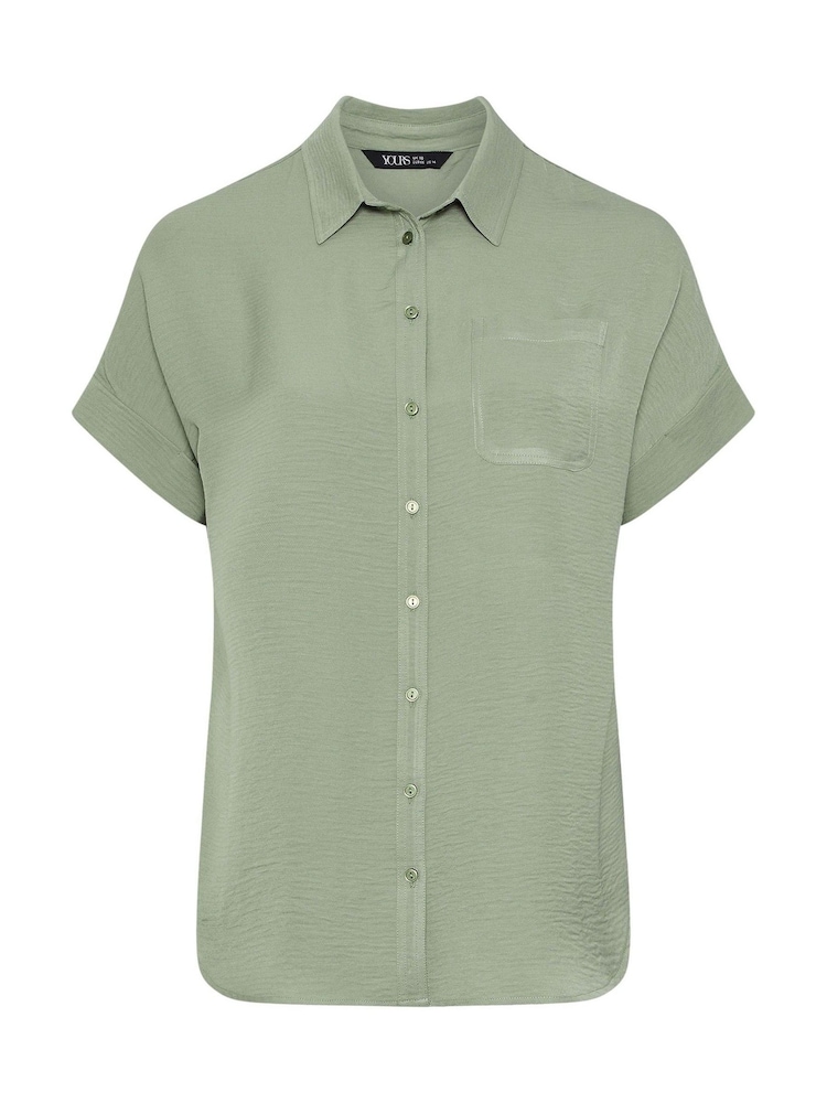 Yours Curve Green Oversized Grown On Shirt - Image 5 of 5