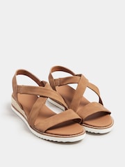 Yours Curve Nude Wide Fit Wide Fit Flexi Comfort Sandals - Image 2 of 5