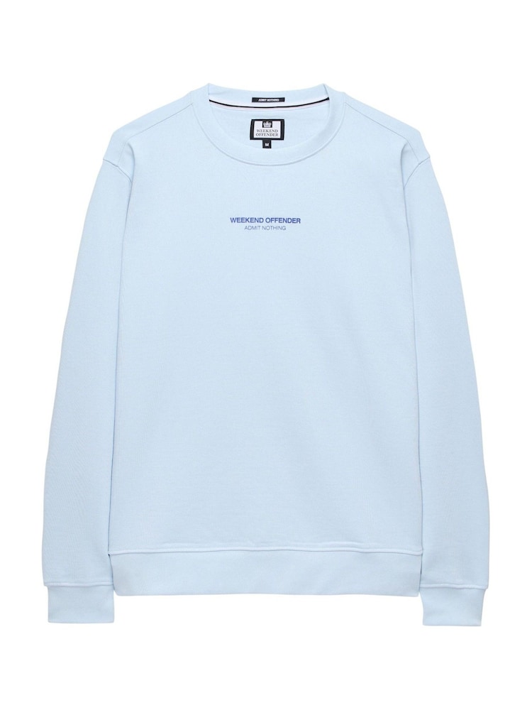 Niebieski - Weekend Offender Raval Woan Sweatshirt - Image 4 of 5
