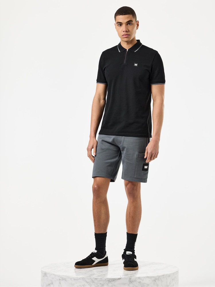 Серый - Weekend Offender Hawkins Zip Pocket Shorts - Image 2 of 6