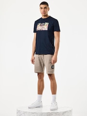 Коричневый - Weekend Offender Hawkins Zip Pocket Shorts - Image 2 of 6