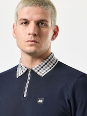 Weekend Offender Jacquard Rib Polo Shirt - Image 3 of 5