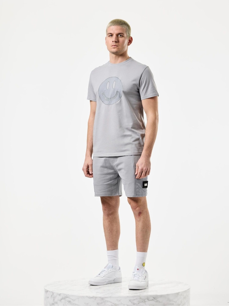 Weekend Offender Parachute Appliqué Smiley T-Shirt - Image 3 of 6
