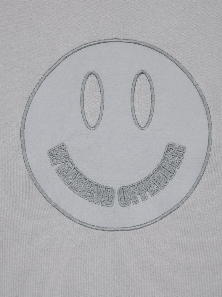 Weekend Offender Parachute Appliqué Smiley T-Shirt - Image 6 of 6