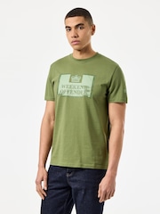 Weekend Offender Green Bonpensiero Graphic 100% Cotton T-Shirt - Image 1 of 7