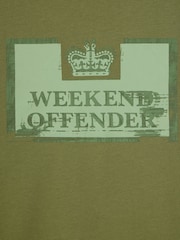 Weekend Offender Green Bonpensiero Graphic 100% Cotton T-Shirt - Image 6 of 7