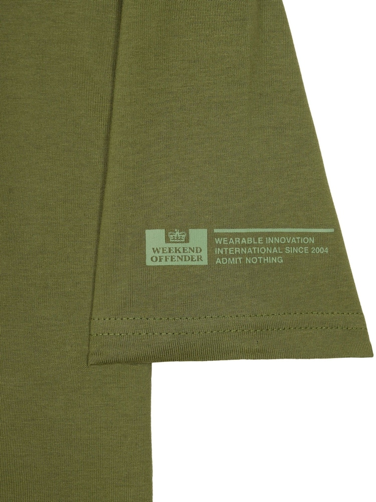 Weekend Offender Green Bonpensiero Graphic 100% Cotton T-Shirt - Image 7 of 7