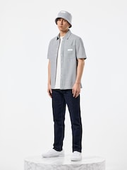 Weekend Offender Ticking Stripe Gervasi Short Sleeve Shirt - Image 1 of 4