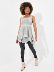 Joe Browns Grey Lace Neck Sleeveless Tunic - Image 2 of 5
