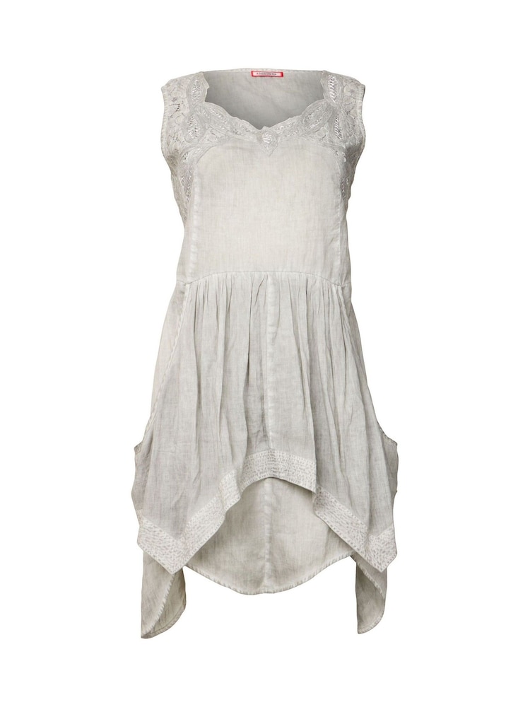 Joe Browns Grey Lace Neck Sleeveless Tunic - Image 5 of 5