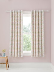 Dreams & Drapes Edith Lined Pair of Eyelet Curtains - Imagen 1 de 3