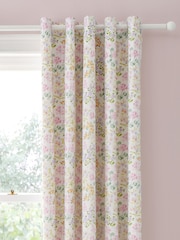 Dreams & Drapes Edith Lined Pair of Eyelet Curtains - Imagen 2 de 3