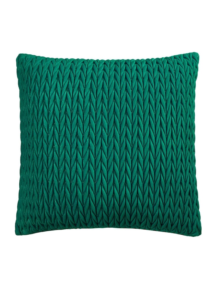 Laurence Llewelyn-Bowen Jade Amory Velvet Filled Cushion - Image 2 of 4