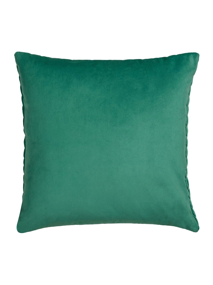 Laurence Llewelyn-Bowen Jade Amory Velvet Filled Cushion - Image 3 of 4
