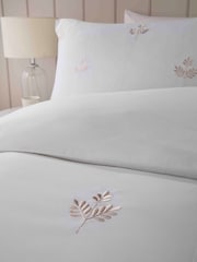 Serene Emily Embroidery Easy Care Duvet Cover Set - Image 2 of 3