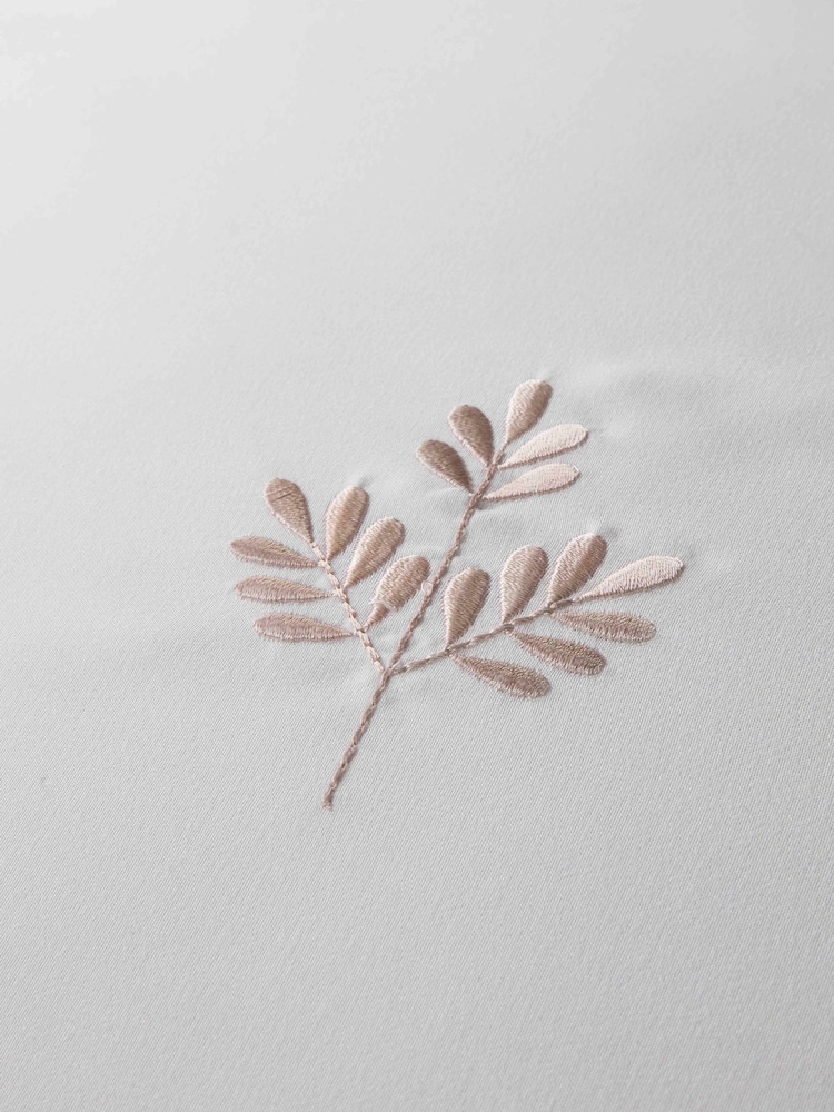 Serene Emily Embroidery Easy Care Duvet Cover Set - Image 3 of 3