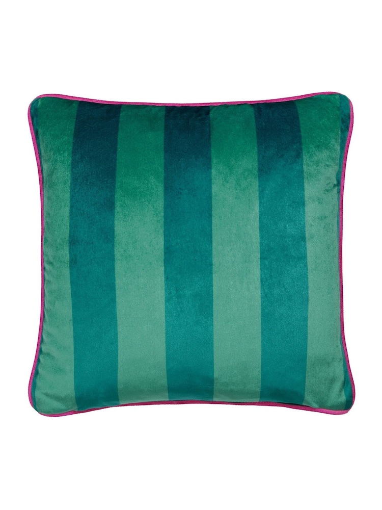 Laurence Llewelyn-Bowen Teal Polly Amorous Velvet Filled Cushion - Image 3 of 3 Laurence Llewelyn-Bowen Teal Polly Amorous Velvet Filled Cushion - Image 3 of 3