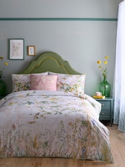 Appletree Natural Arianna 100% Cotton Duvet Cover Set - Image 5 of 5