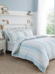 Dreams & Drapes Finlay Stripe Easy Care Duvet Cover Set - Imagen 1 de 3