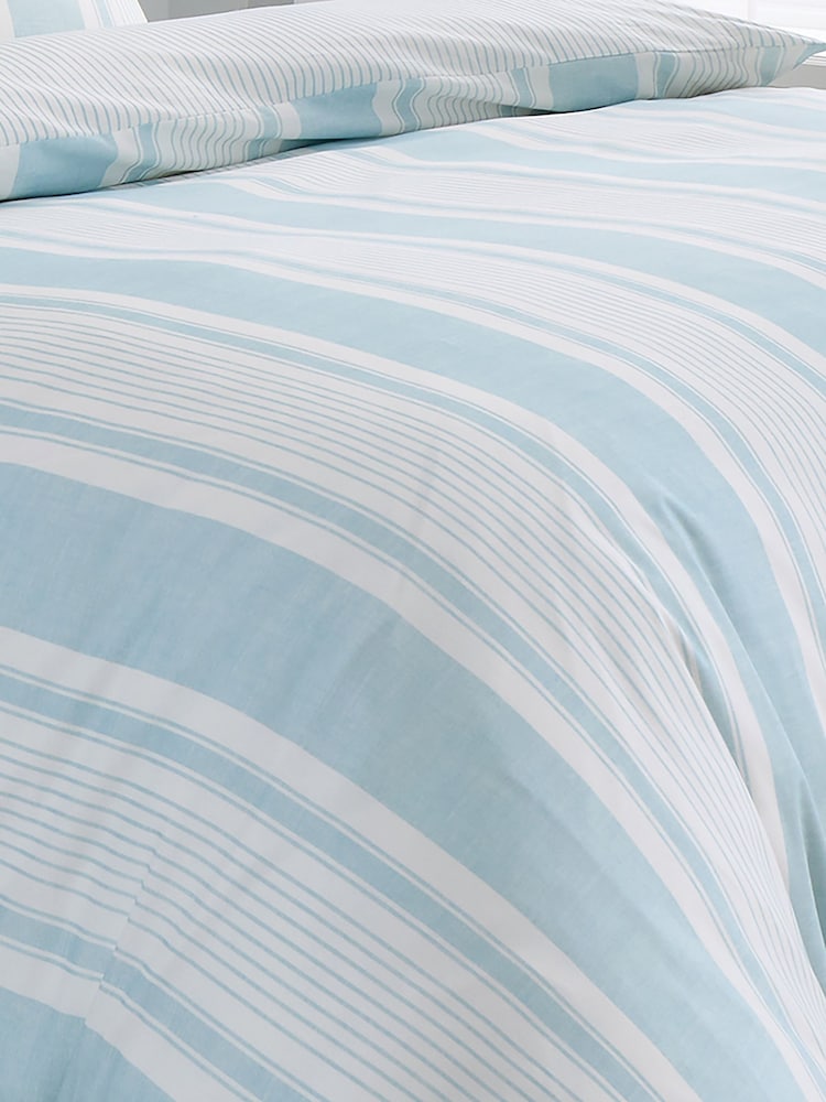 Dreams & Drapes Finlay Stripe Easy Care Duvet Cover Set - Imagen 3 de 3