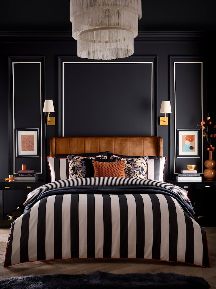 Laurence Llewelyn-Bowen Festivo Circus Stripe 100% Cotton Duvet Cover Set - صورة 4 من 4