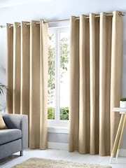 Fusion Cannes Blackout and Thermal Pair of Eyelet Curtains - Изображение 1 из 3