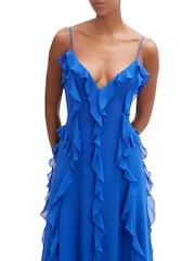 Bardot Blue Veris Ruffle Maxi Dress - Image 2 of 4