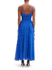 Bardot Blue Veris Ruffle Maxi Dress - Image 4 of 4
