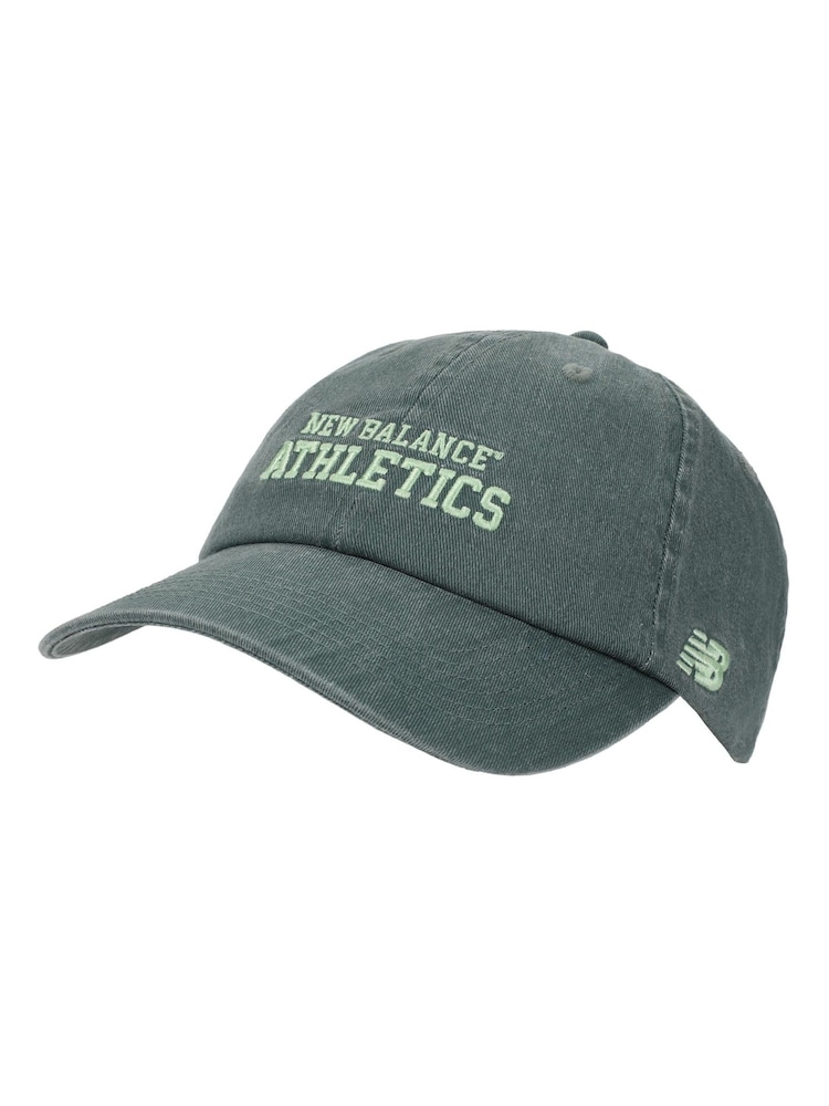 New Balance Green 6 Panel Athletics 100% Cotton Hat - Image 1 of 3