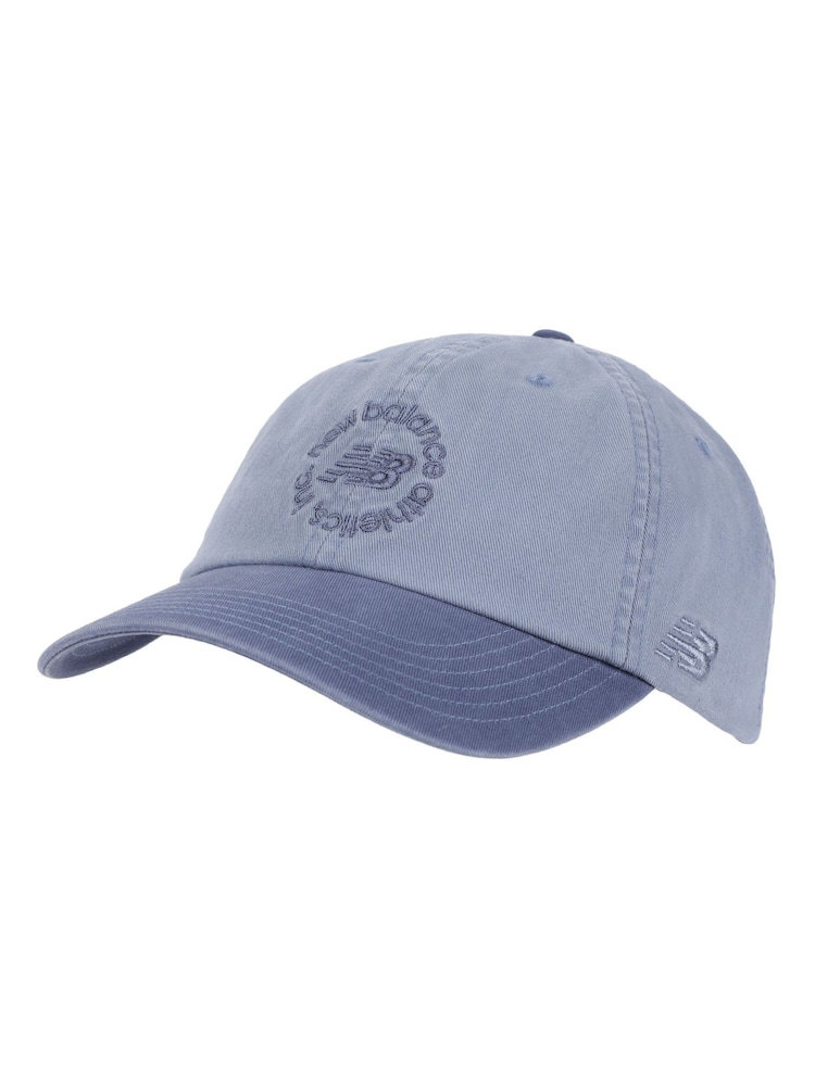 New Balance Blue 6 Panel Circle Graphic 100% Cotton Hat - Image 1 of 3