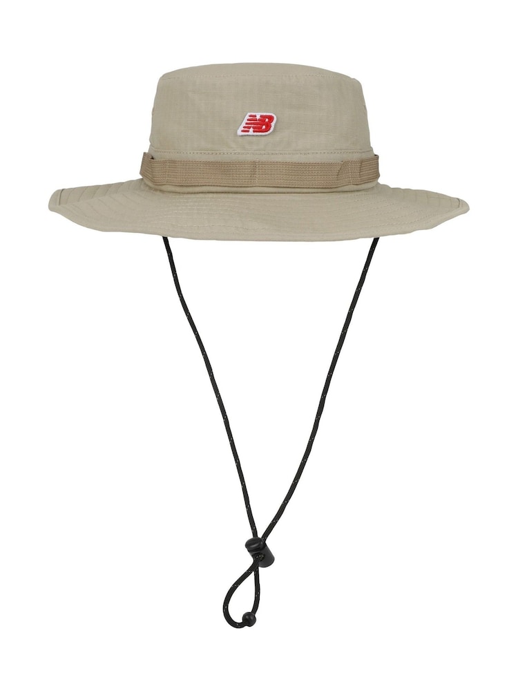 New Balance Cream Boonie Bucket Patch 100% Cotton Hat - Image 1 of 3