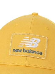 New Balance Yellow Stacked Patch Logo Trucker 100% Cotton Hat - Image 3 of 3