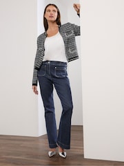 Star by Julien MacDonald Blue Kick Flare Jeans - Image 5 of 6