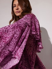 Star by Julien MacDonald Pink Fluted Sleeve Blouse - Image 4 of 6