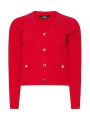 Star by Julien MacDonald Red Button Detail Cardigan - Image 6 of 6