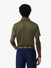 Lacoste Khaki Green Printed Golf Polo Shirt - Image 4 of 6