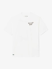 Lacoste Golf Print White T-Shirt - Image 1 of 1