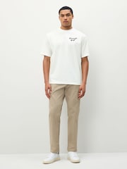 Lacoste White Golf Print T-Shirt - Image 3 of 8