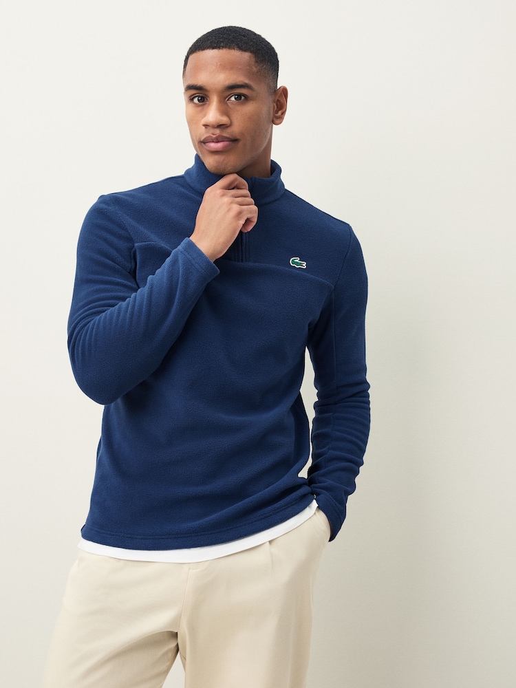 Lacoste Navy Golf 1/4 Zip Fleece - Image 1 of 4
